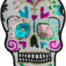 Large Sequin Sugar Skull - Patch