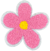 Chenille Flower  - Pink - Patch
