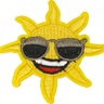 Sun with Glasses - Patch