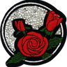 Crystal Red Rose - Patch