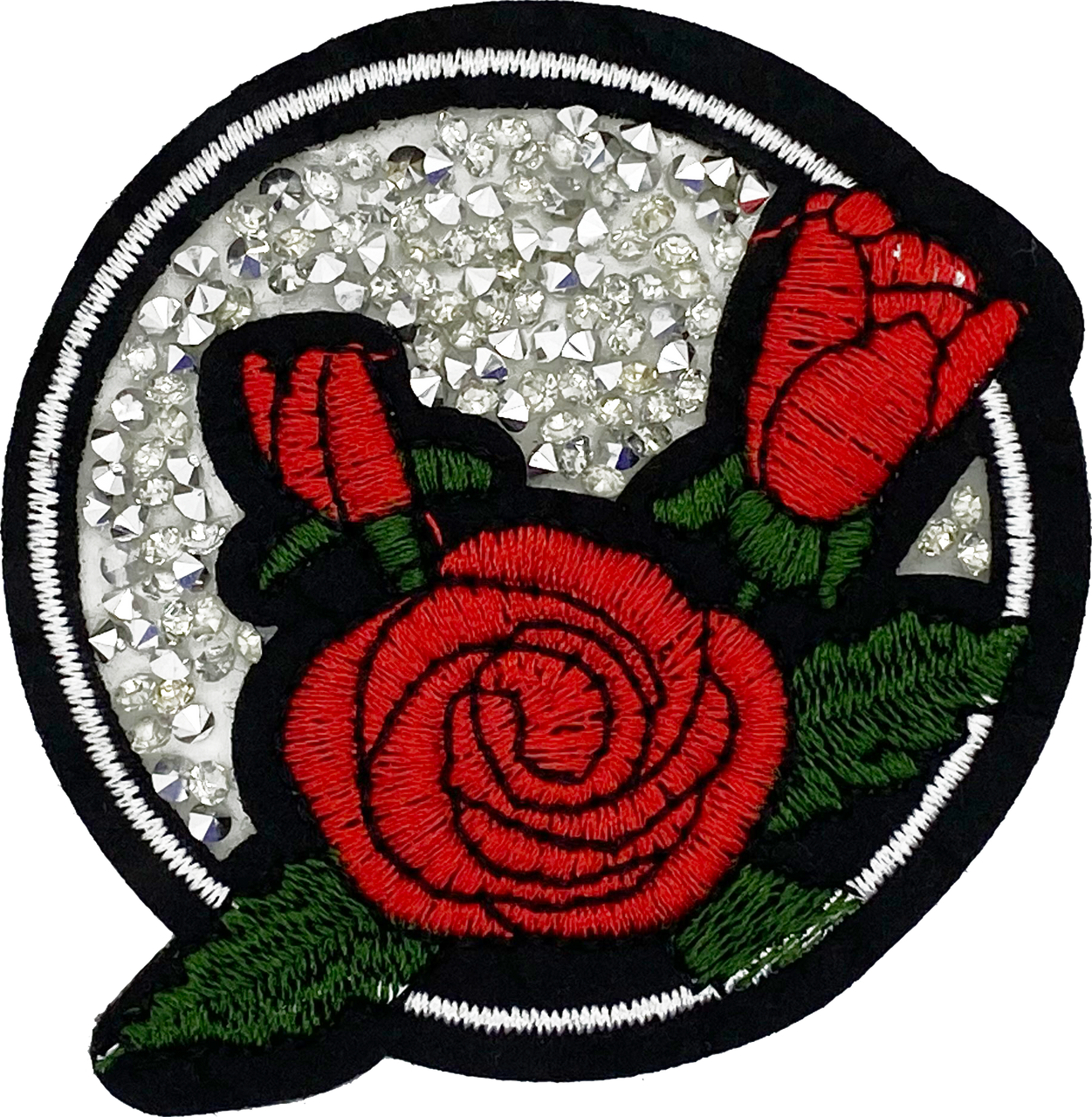 Crystal Red Rose - Patch