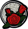 Crystal Red Rose - Patch