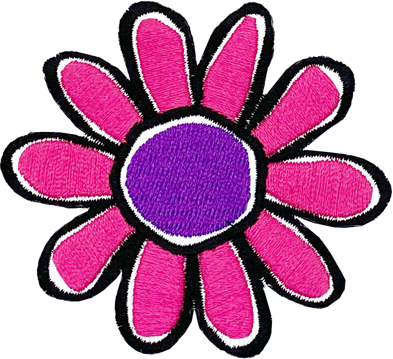 Hot Pink & Purple Daisy - Patch