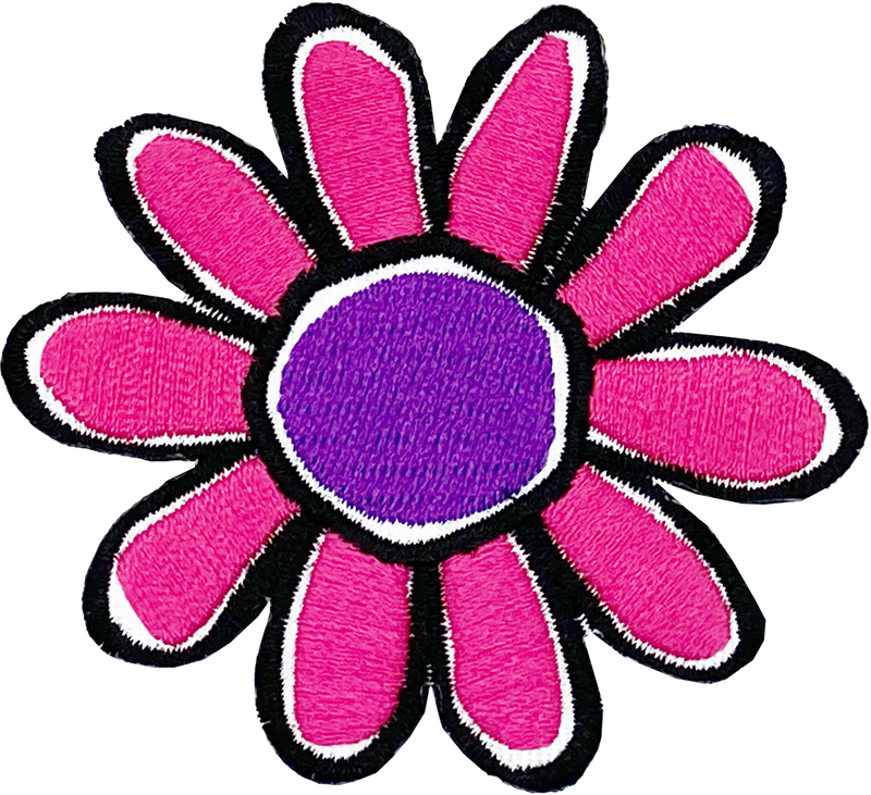 Hot Pink & Purple Daisy - Patch