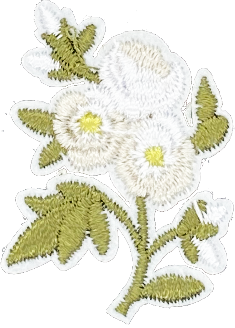 White Flower Bouquet - Patch