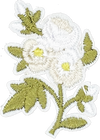 White Flower Bouquet - Patch