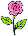 Small Pink Rose - Patch