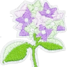Purple Flower Bouquet - Patch