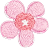 Small Pink 5 Petal Flower - Patch