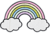Rainbow with Clouds Large - Patch