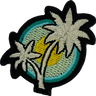 Blue Palm Trees - Patch
