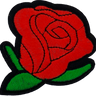 Single Red Rose - Patch