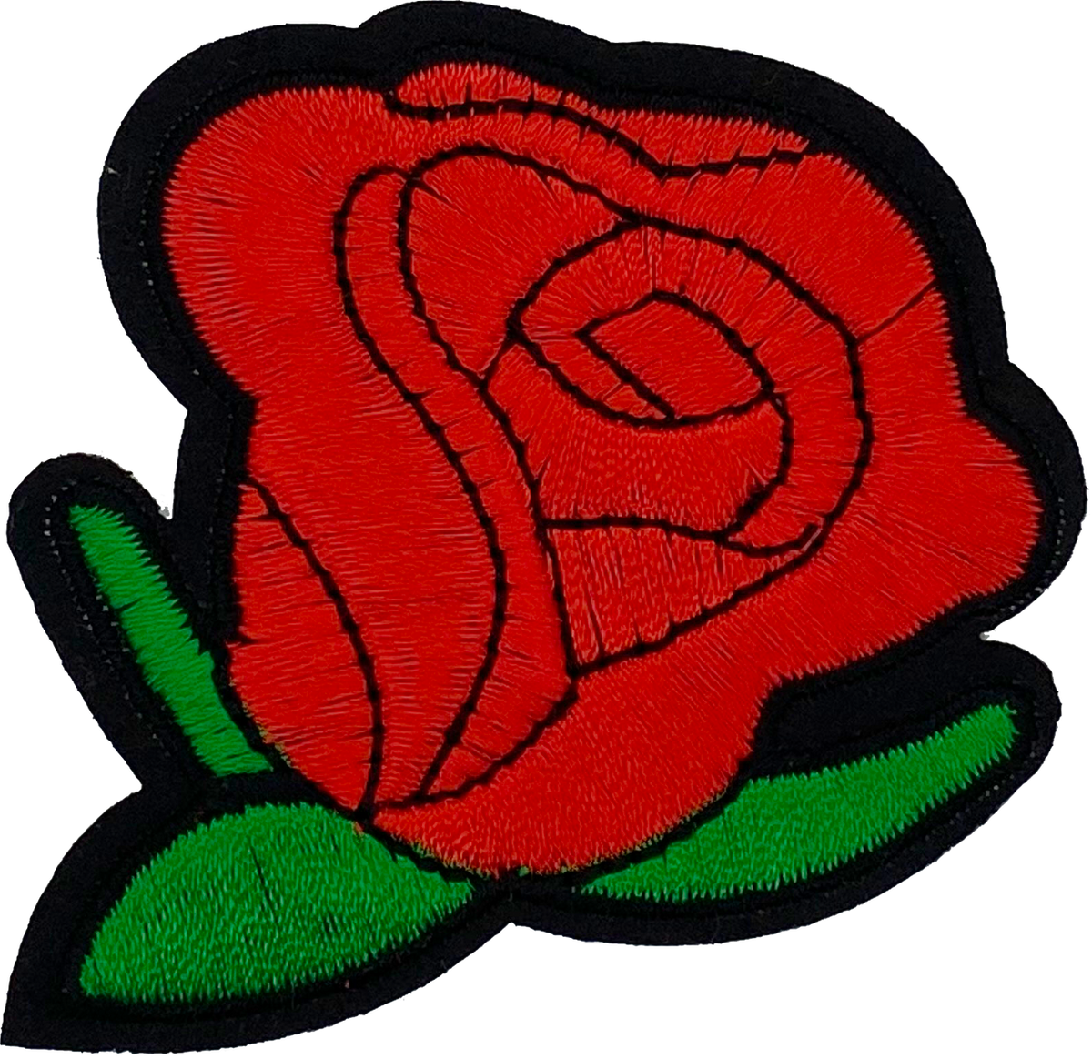 Single Red Rose - Patch