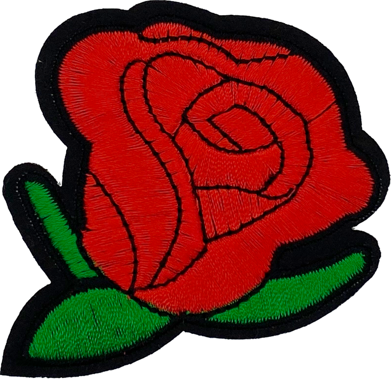 Single Red Rose - Patch