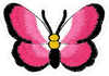 Pink & Black Butterfly - Patch