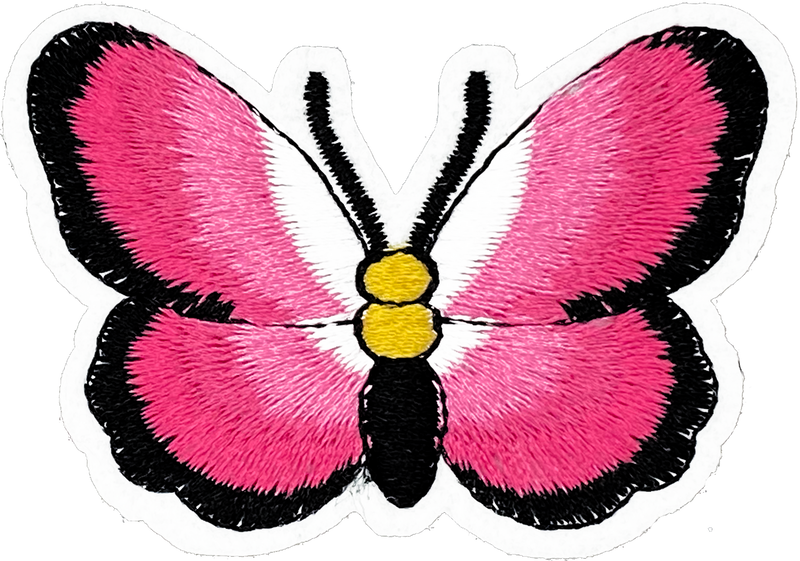 Pink & Black Butterfly - Patch