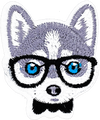 Dog with Glasses - Patch