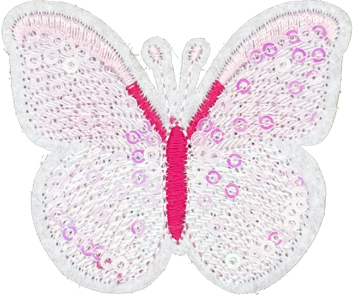 Pink Sequin Butterfly - Patch