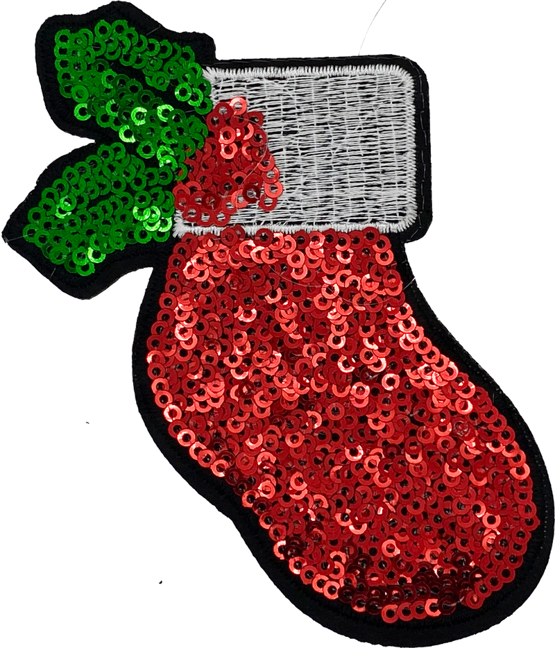 Stocking 3 (Red Sequin) - Patch