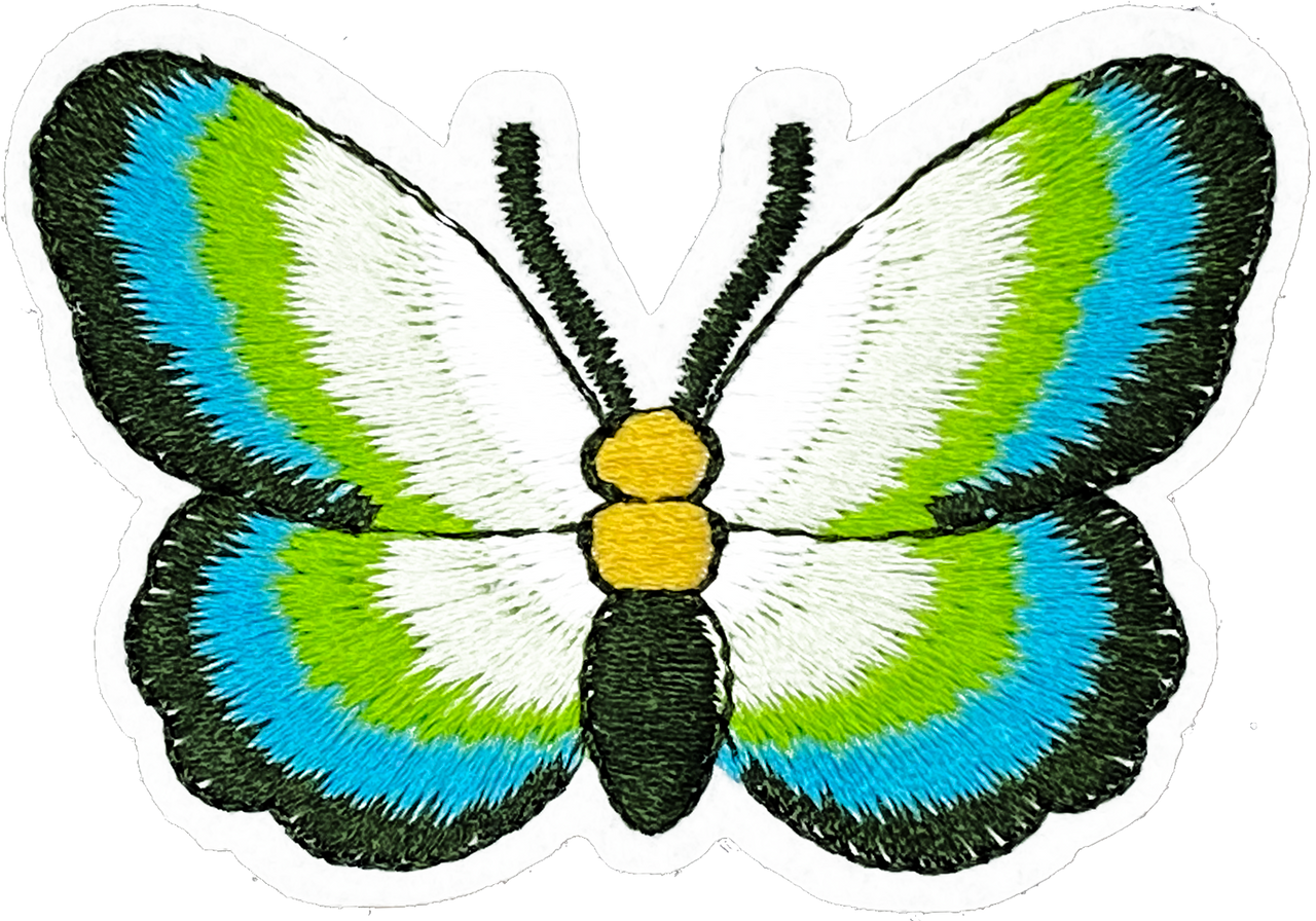 Turquoise & Green Butterfly - Patch