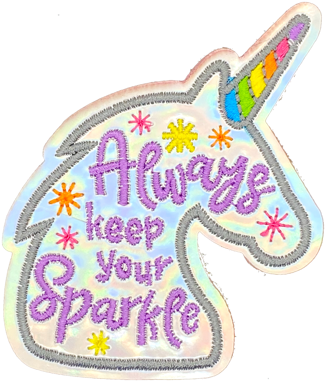 Sparkle Mirrored Unicorn Patch