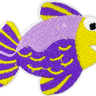 Fish (Purple & Yellow) - Patch