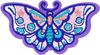 Purple Butterfly- Patch