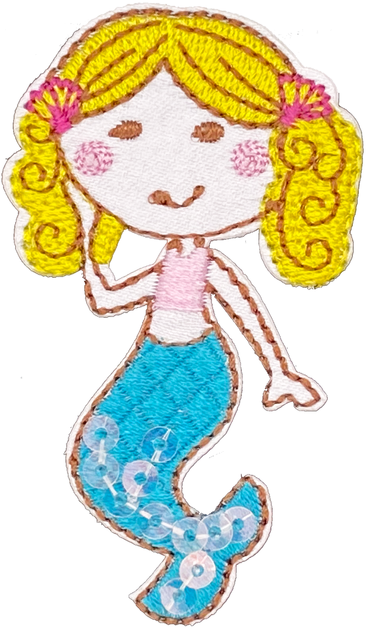 Mermaid Blond Curly Hair - Patch