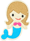 Mermaid Brown Hair - Patch