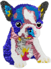Sequin Bulldog Puppy - Patch