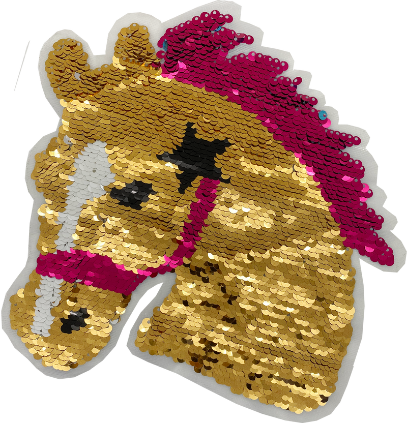 Large Sequin Horse - Patch