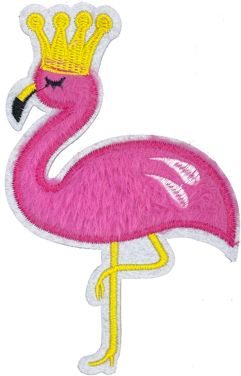 Flamingo with Crown - Patch