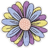 Purple, Blue & Yellow Daisy - Patch
