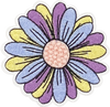 Purple, Blue & Yellow Daisy - Patch