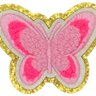 Pink Chenille Butterfly - Patch