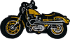 Motorcycle (Gold)- Patch