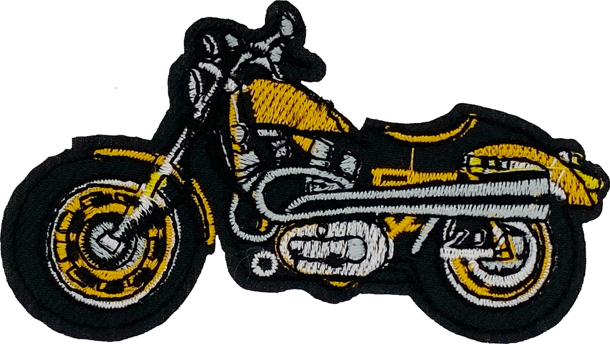 Motorcycle (Gold)- Patch