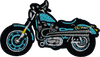 Motorcycle (Turquoise) - Patch