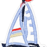 Sailboat 1 (Blue & Navy) - Patch