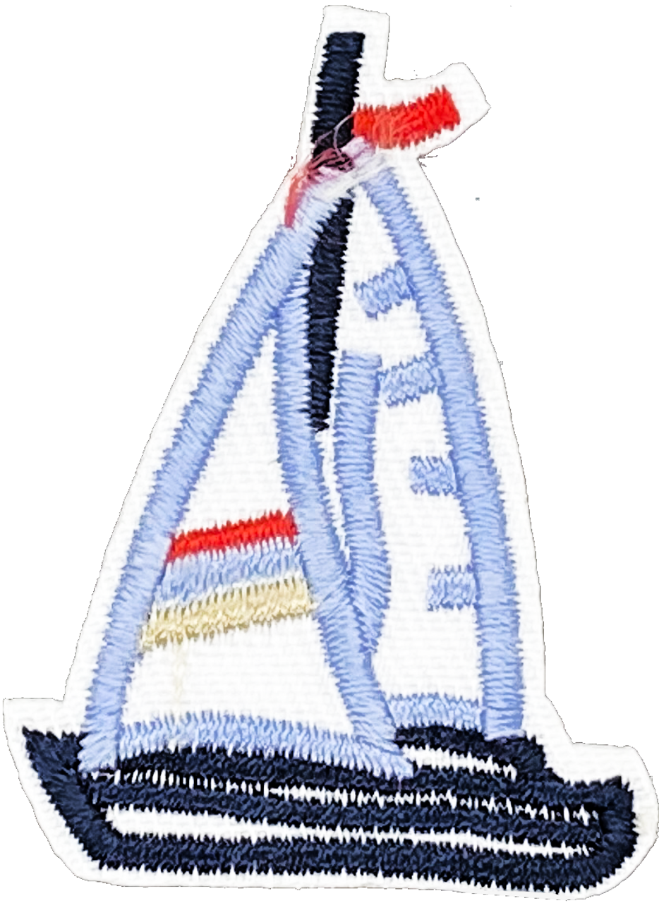 Sailboat 1 (Blue & Navy) - Patch