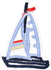 Sailboat 1 (Blue & Navy) - Patch