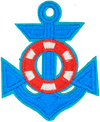 Anchor 3 (Turquoise) -Patch
