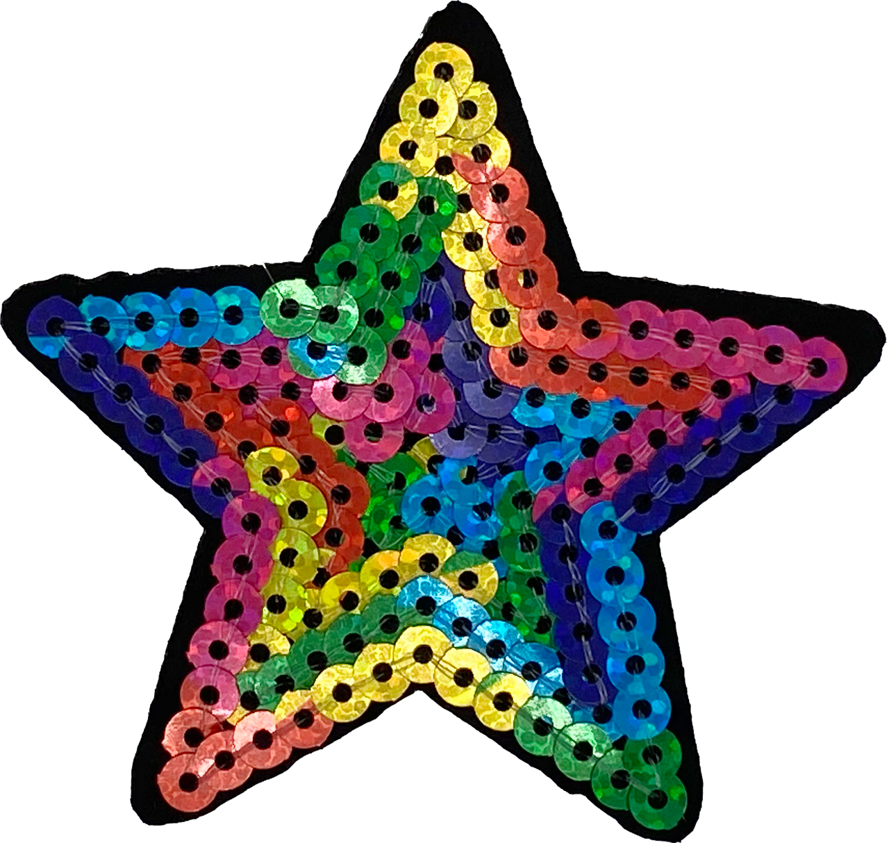 Multicolor Sequin Star - Patch