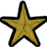 Gold Metallic Star - Patch