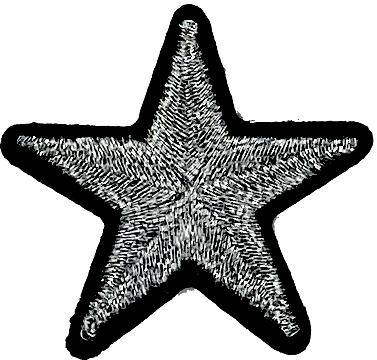 Silver Metallic Star - Patch