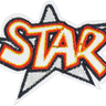 Silver with Red Star - Patch