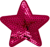 Hot Pink Sequin Star - Patch