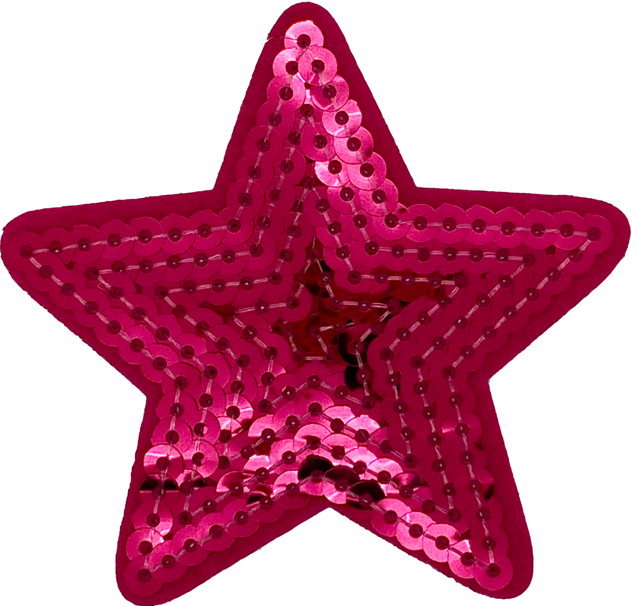 Hot Pink Sequin Star - Patch