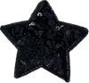 Black Sequin Star - Patch