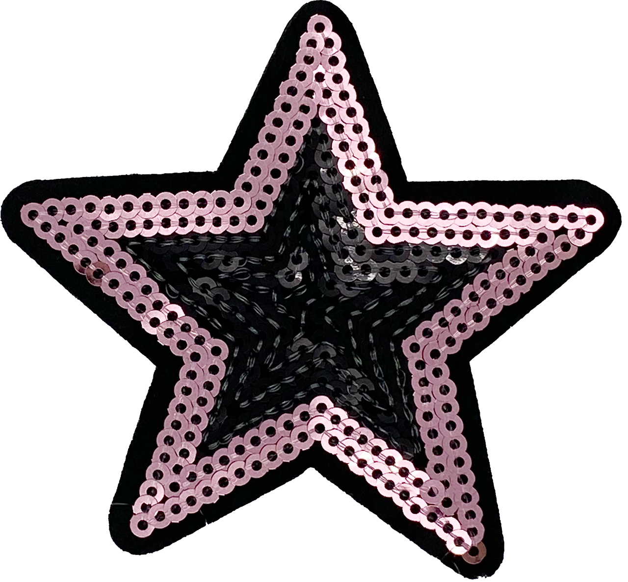 Black & Pink Sequin Star